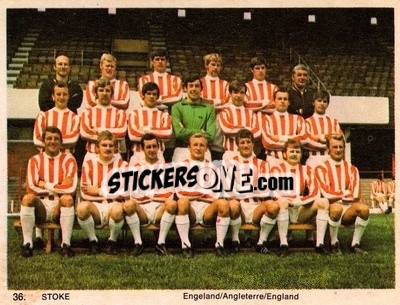 Cromo Stoke City - International Football Teams 1969-1970 n. 36 - Monty Gum