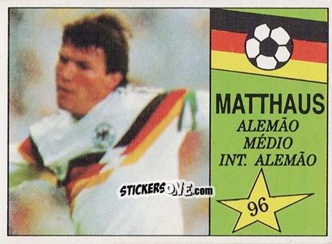 Figurina Matthaus - Italia 1990 n. 96 - Monty Gum