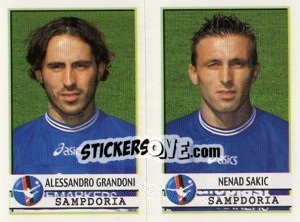 Figurina Grandoni / Sakic  - Calciatori 2001-2002 n. 578 - Panini