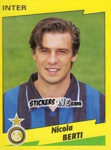 Sticker Nicola Berti - Calciatori 1996-1997 n. 121 - Panini