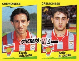 Sticker Orlando / Di Sauro  - Calciatori 1996-1997 n. 436 - Panini