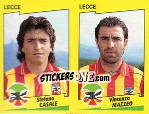 Figurina Casale / Mazzeo  - Calciatori 1996-1997 n. 475 - Panini