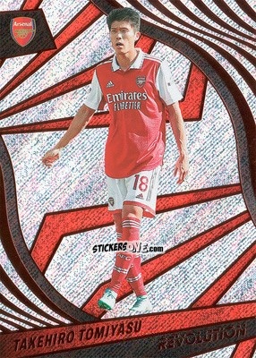 Figurina Takehiro Tomiyasu - Revolution Premier League 2022-2023 n. 26 - Panini