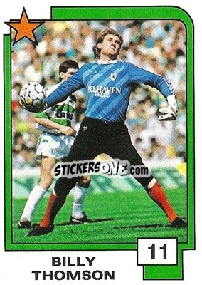 Cromo Billy Thomson - Soccer Superstars 1988 n. 11 - Panini