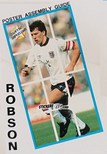 Sticker Bryan Robson - Soccer Superstars 1988 n. PAPBR - Panini