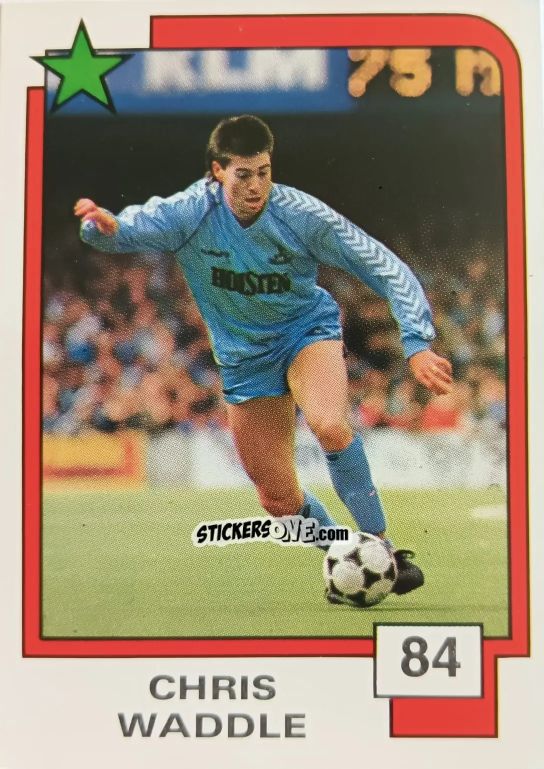 Sticker Chris Waddle - Soccer Superstars 1988 n. 84 - Panini