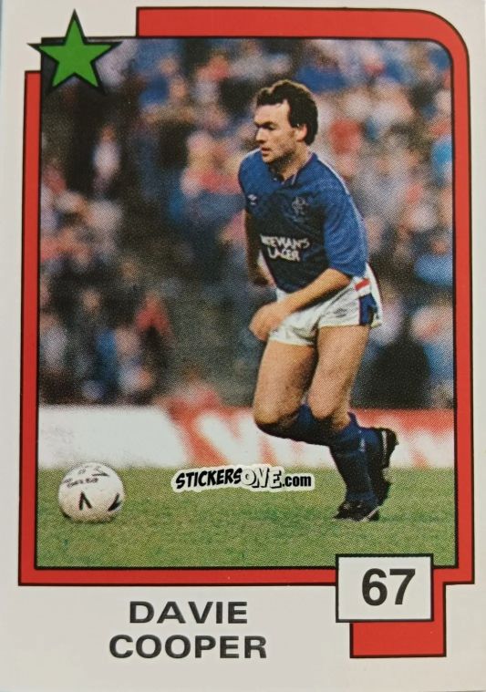 Figurina Davie Cooper - Soccer Superstars 1988 n. 67 - Panini