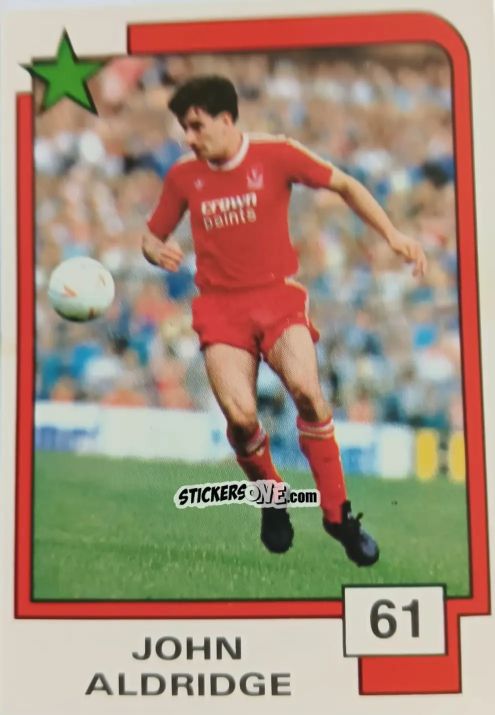 Figurina John Aldridge - Soccer Superstars 1988 n. 61 - Panini