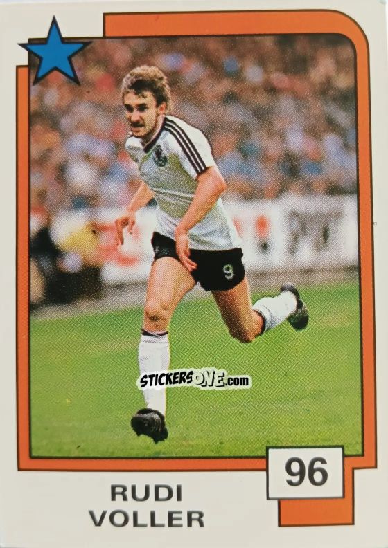 Cromo Rudi Voller - Soccer Superstars 1988 n. 96 - Panini