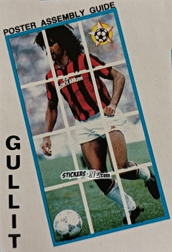Cromo Ruud Gullit - Soccer Superstars 1988 n. PAPRG - Panini