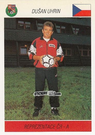 Sticker D. Uhrin - coach - Podzim '94 Ceska Liga 1994-1995 n. 66 - Papyro
