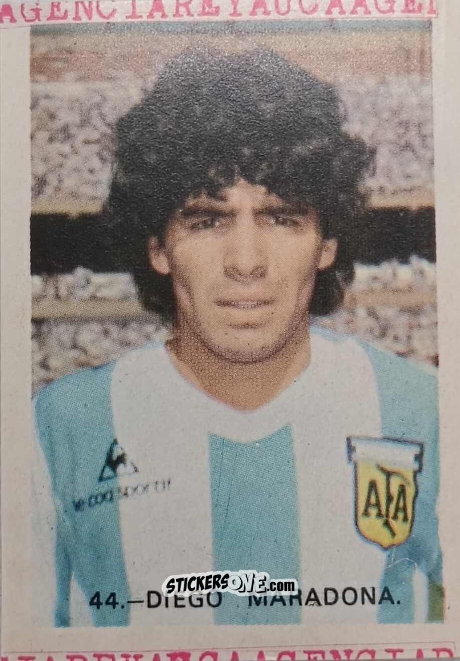 Cromo Diego Maradona - España 82 n. 44 - Reyauca