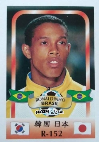 Sticker Ronaldinho - Campeonato Mundial de Futbol 2002 n. R-152 - Reyauca