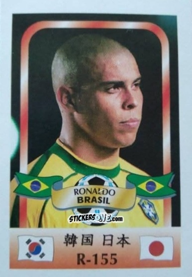 Cromo Ronaldo - Campeonato Mundial de Futbol 2002 n. R-155 - Reyauca