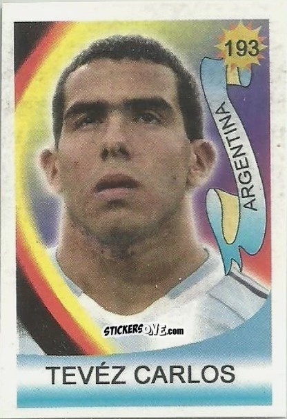 Cromo Tévez - Vive le Mundial 2006 n. 193 - Reyauca