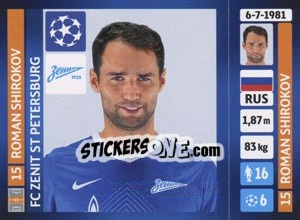 Figurina Roman Shirokov - UEFA Champions League 2013-2014 n. 515 - Panini