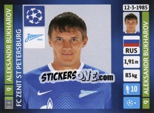 Cromo Aleksandr Bukharov - UEFA Champions League 2013-2014 n. 525 - Panini