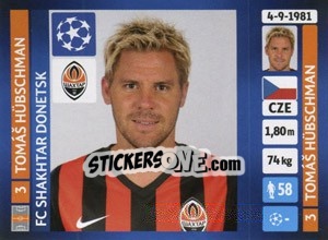 Cromo Tomáš Hübschman - UEFA Champions League 2013-2014 n. 33 - Panini