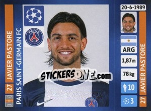 Cromo Javier Pastore - UEFA Champions League 2013-2014 n. 179 - Panini