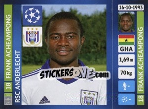 Figurina Frank Acheampong - UEFA Champions League 2013-2014 n. 222 - Panini