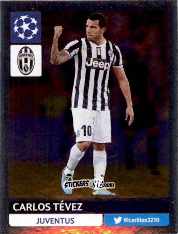 Cromo Carlos Tévez - UEFA Champions League 2013-2014 n. 310 - Panini