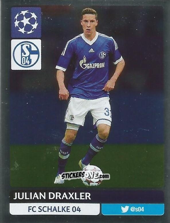 Figurina Julian Draxler - UEFA Champions League 2013-2014 n. 324 - Panini