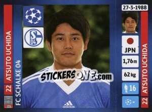 Figurina Atsuto Uchida - UEFA Champions League 2013-2014 n. 348 - Panini