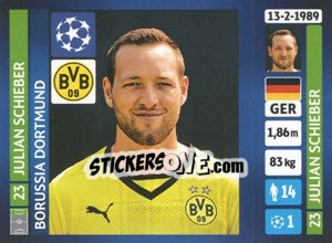 Cromo Julian Schieber - UEFA Champions League 2013-2014 n. 452 - Panini