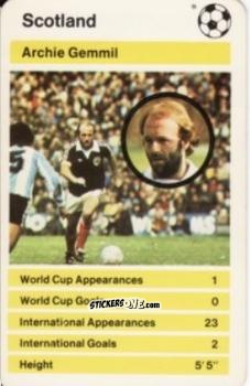 Sticker Archie Gemmill -  World Cup '78 1978-1979 n. 10 - Top Trumps
