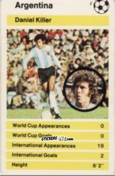 Figurina Daniel Killer -  World Cup '78 1978-1979 n. 14 - Top Trumps