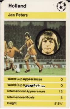 Cromo Jan Peters -  World Cup '78 1978-1979 n. 23 - Top Trumps