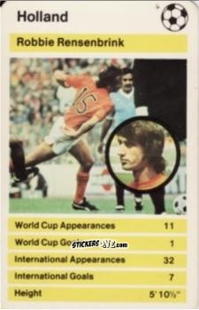 Sticker Rob Rensenbrink -  World Cup '78 1978-1979 n. 25 - Top Trumps