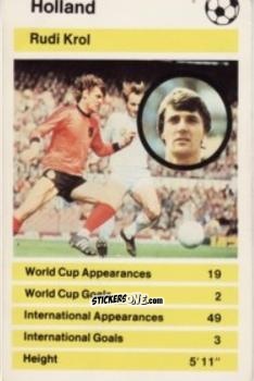 Figurina Ruud Krol -  World Cup '78 1978-1979 n. 15 - Top Trumps