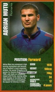 Sticker Adrian Mutu - European Football Stars 2004 n. 22 - Top Trumps