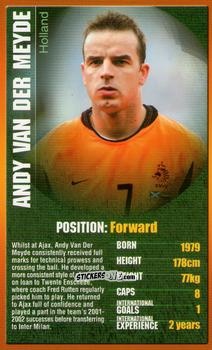 Figurina Andy van der Meyde - European Football Stars 2004 n. 19 - Top Trumps