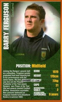 Figurina Barry Ferguson - European Football Stars 2004 n. 23 - Top Trumps