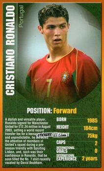 Figurina Cristiano Ronaldo - European Football Stars 2004 n. 21 - Top Trumps