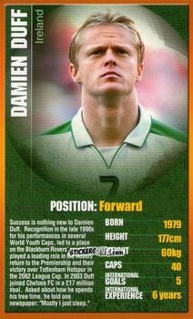 Cromo Damien Duff - European Football Stars 2004 n. 4 - Top Trumps