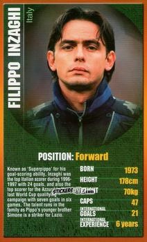 Cromo Filippo Inzaghi - European Football Stars 2004 n. 14 - Top Trumps