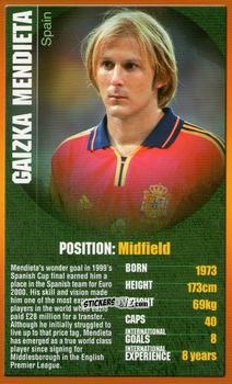 Figurina Gaizka Mendieta - European Football Stars 2004 n. 24 - Top Trumps