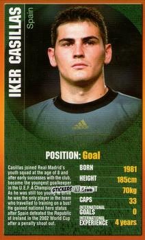 Figurina Iker Casillas - European Football Stars 2004 n. 25 - Top Trumps