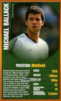 Sticker Michael Ballack - European Football Stars 2004 n. 11 - Top Trumps