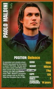 Sticker Paolo Maldini - European Football Stars 2004 n. 16 - Top Trumps