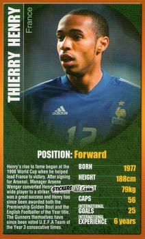 Cromo Thierry Henry - European Football Stars 2004 n. 7 - Top Trumps