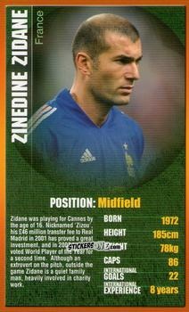 Figurina Zinedine Zidane - European Football Stars 2004 n. 9 - Top Trumps