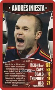 Cromo Andrés Iniesta - European Football Stars 2012 n. 25 - Top Trumps