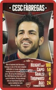 Cromo Cesc Fabregas - European Football Stars 2012 n. 24 - Top Trumps