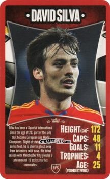 Cromo David Silva - European Football Stars 2012 n. 28 - Top Trumps