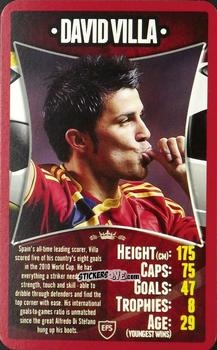 Sticker David Villa - European Football Stars 2012 n. 30 - Top Trumps
