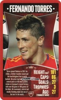 Cromo Fernando Torres - European Football Stars 2012 n. 29 - Top Trumps